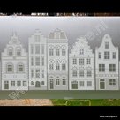 Raamfolie Grachtenpanden 45cm x 2meter