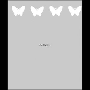 Raamfolie Motief: Vlinders Boven 60cm