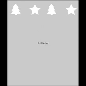 Raamfolie Motief: Kerst Boven 60cm