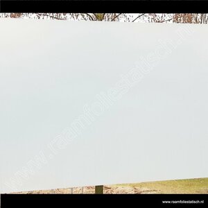 Premium statische raamfolie melkglas 45cm x 15m
