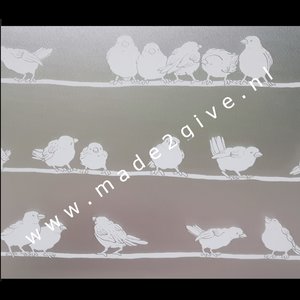 Raamfolie Vogels 45cm x 2meter