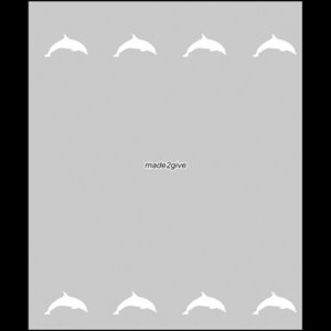 Raamfolie Motief: Dolfijn Duo 60 cm