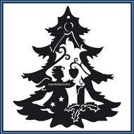 Sticker-Kerstboom-met-engel