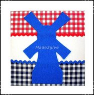 Wanddecoratie-rood-wit-blauw-blauwe-molen-groot