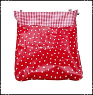 Postopvanger-Brievenbuszak-Polkadot-rood-Boerenruit-rood