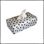 Tissueboxhoes polkadot wit