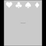 Raamfolie Motief: Speelkaarten Boven 60cm