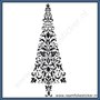 Sticker Kerstboom Barok