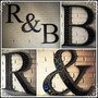 Bling Bling set houten letters R&B