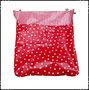 Postopvanger / Brievenbuszak Polkadot rood / Boerenruit rood